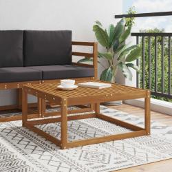 Table de jardin Bois d'Acacia Massif Naturel 79 x 79 x 37 cm