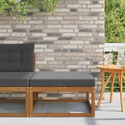 Pouf d'Ext&eacute;rieur Bois d'Acacia Massif Naturel