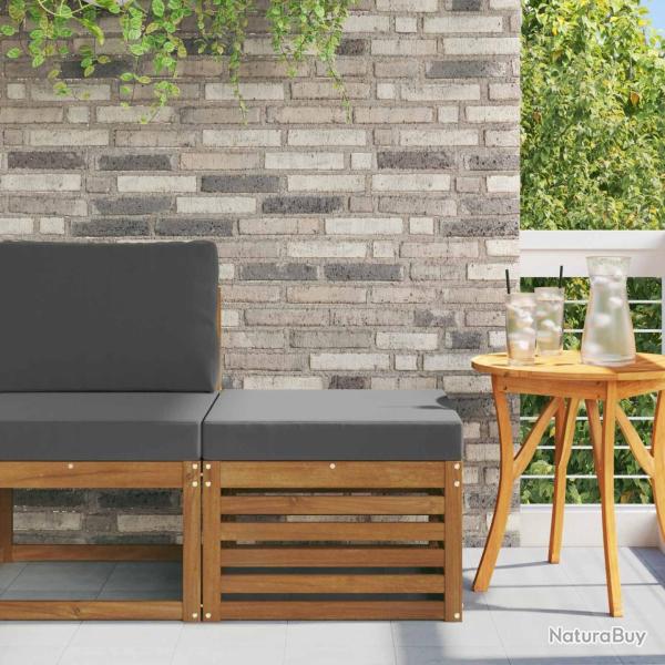 Pouf d'Ext�rieur Bois d'Acacia Massif Naturel