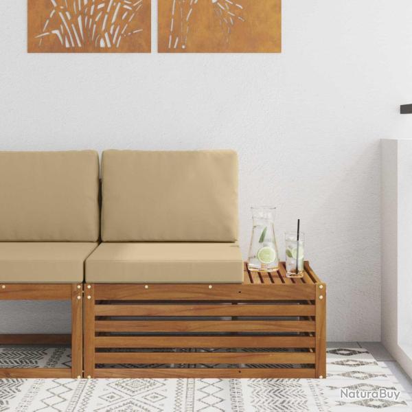 Canap� d'ext�rieur extr�mit� Naturel 91 x 63 x 73 cm
