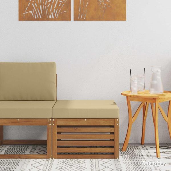 Pouf d'Ext�rieur Bois d'Acacia Massif Naturel
