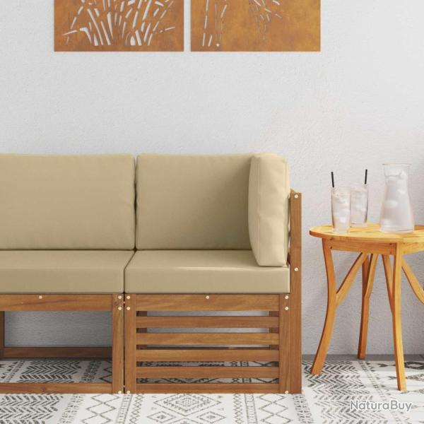 Canap� d'angle ext�rieur Bois d'Acacia Massif Naturel