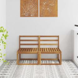 2 Pi&egrave;ce Sofa de milieu ext&eacute;rieur Bois d'Acacia Massif Naturel
