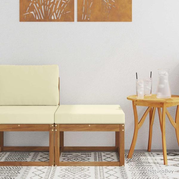 Pouf d'Ext�rieur Bois d'Acacia Massif Naturel
