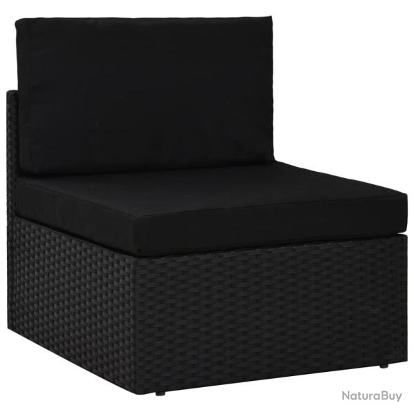Canap� central sectionnel R�sine tress�e Noir