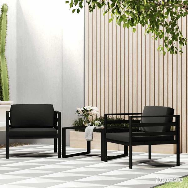 Canap� simple avec coussins Aluminium Anthracite