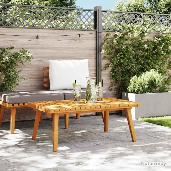 Table basse de jardin 90x55x35 cm Bois solide d'acacia