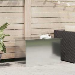 Bo&icirc;te de Rangement Ext&eacute;rieure Argent 80 x 50,5 x 50 cm Acier