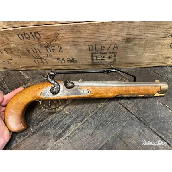 Ench�re 1� sans prix de r�serve pistolet a percussion cal 45 kentucki