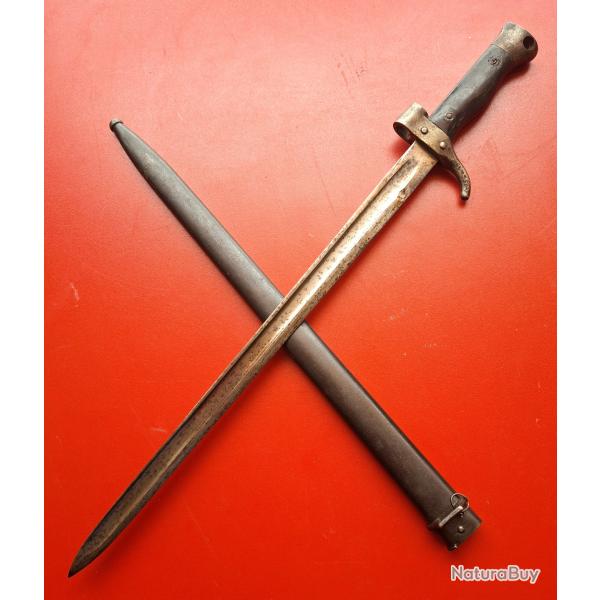 Baionnette Berthier 1892, avec fourreau