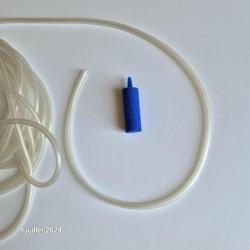 Diffuseur , pierre pour a&eacute;rateur de p&ecirc;che ou d' aquarium, et 1.5 m de tuyau