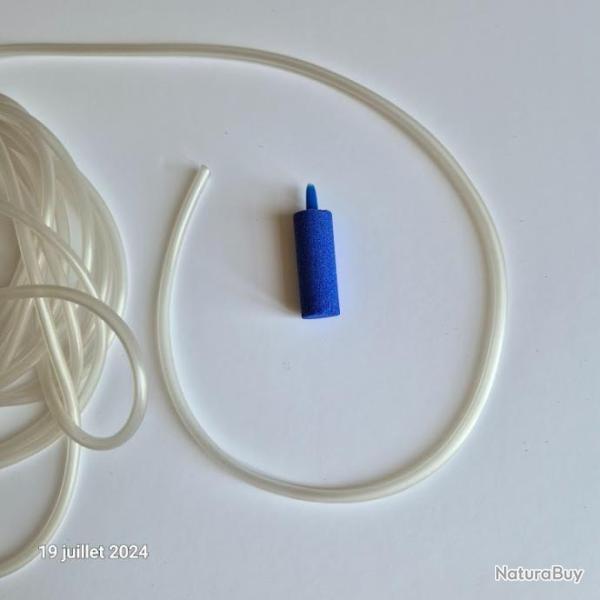 Diffuseur , pierre pour a�rateur de p�che ou d' aquarium, et 1.5 m de tuyau