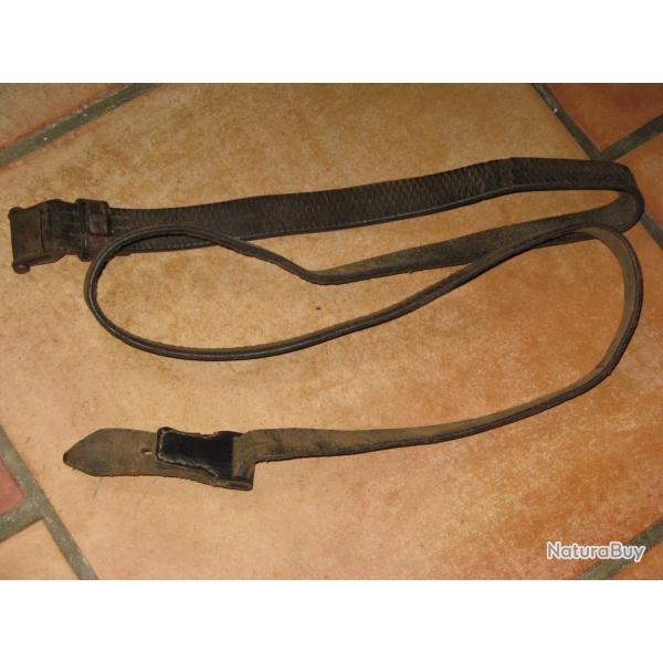 Bretelle WW2 en cuir pour fusil Mauser K 98k