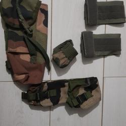 lot de poches arm&eacute;e camo centre europe
