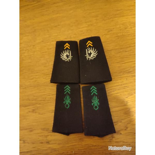 Lot fourreaux D'�paule L�gion �trang�re parachutiste