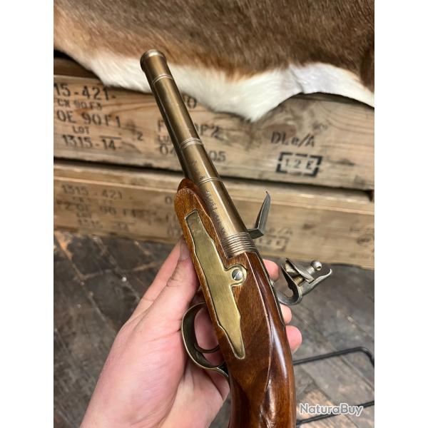 Ench�re 1� sans prix de r�serve pistolet � silex a cal 50