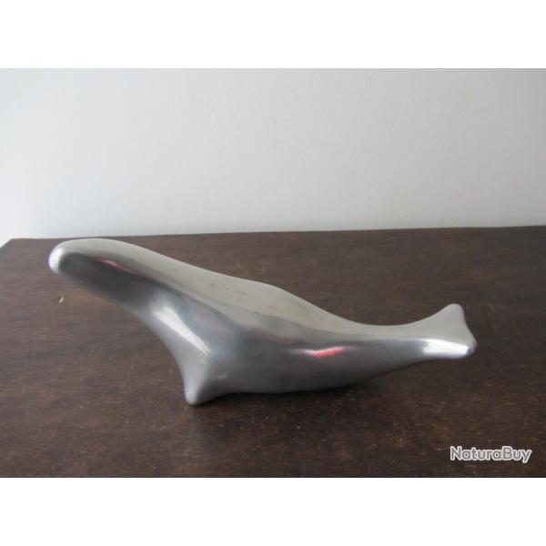 Sculpture en alu poli - sign�e Hoselton - Canada 1980