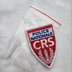 Insigne badge tissu CRS Police Nationale