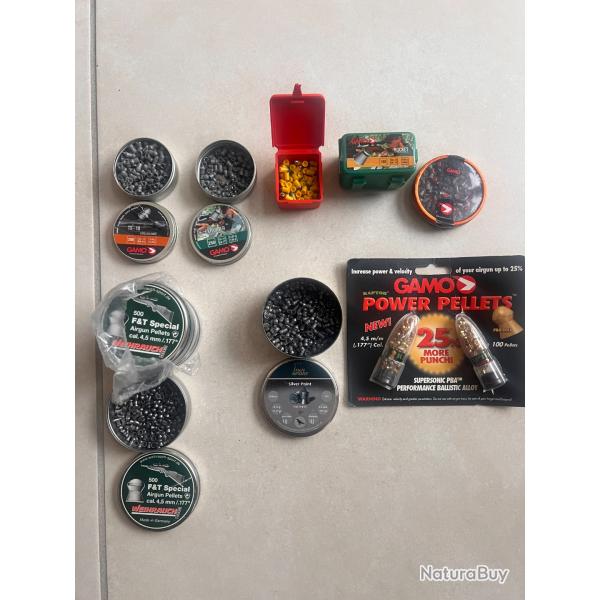 LOT DE PLOMBS POUR AIR COMPRIME