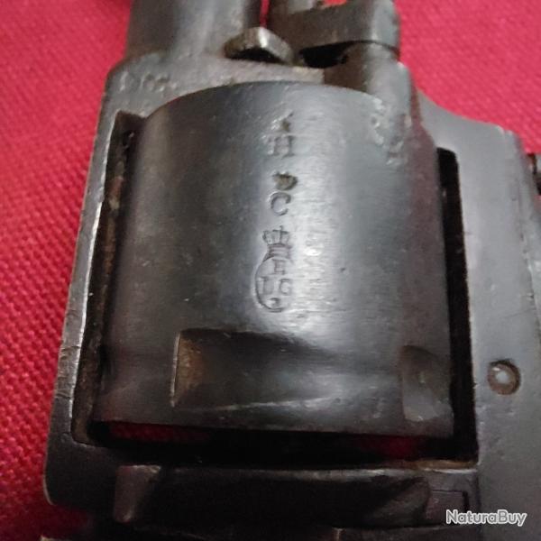 revolver bulldog 6 coups 7mm simple / double d�tente. Belge PN