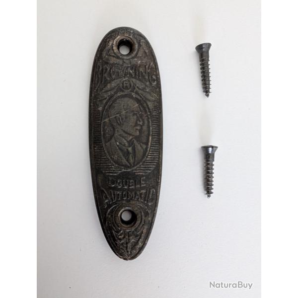 Belle plaque de couche fusil Browning twelvette a l'effigie de John moses browning