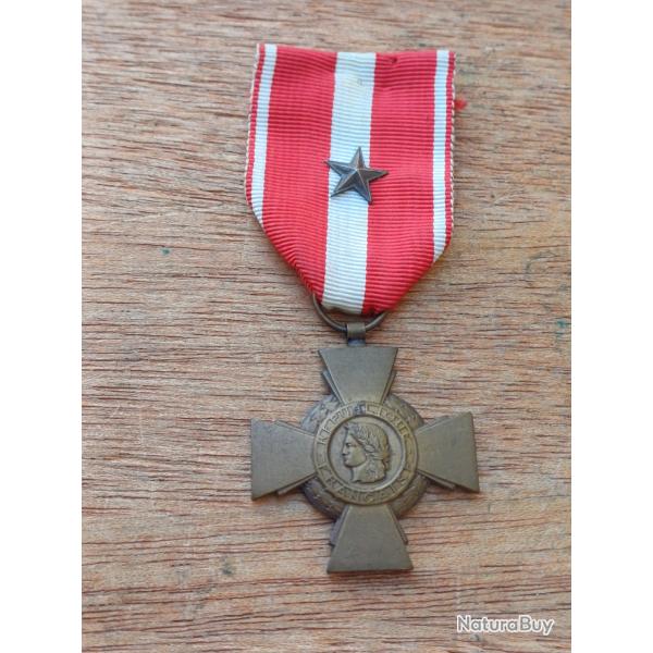 M�daille militaire - Croix de la Valeur Militaire avec une citation