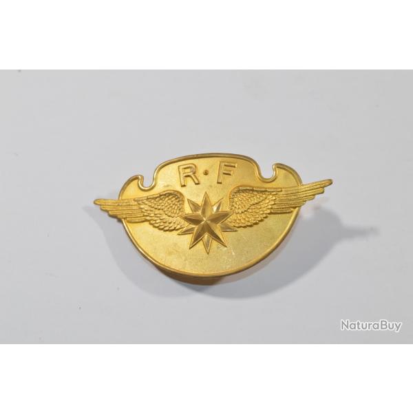 Insigne de casque Shako officier arm�e de l'air Fran�ais WW1/WW2 Post (20A)