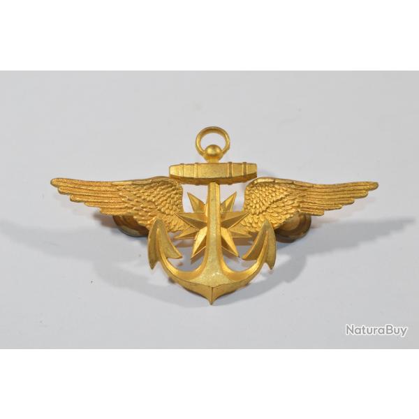 Insigne de casque Shako officier arm�e de l'air Fran�ais marine m�daile  WW1/WW2 Post (20A)