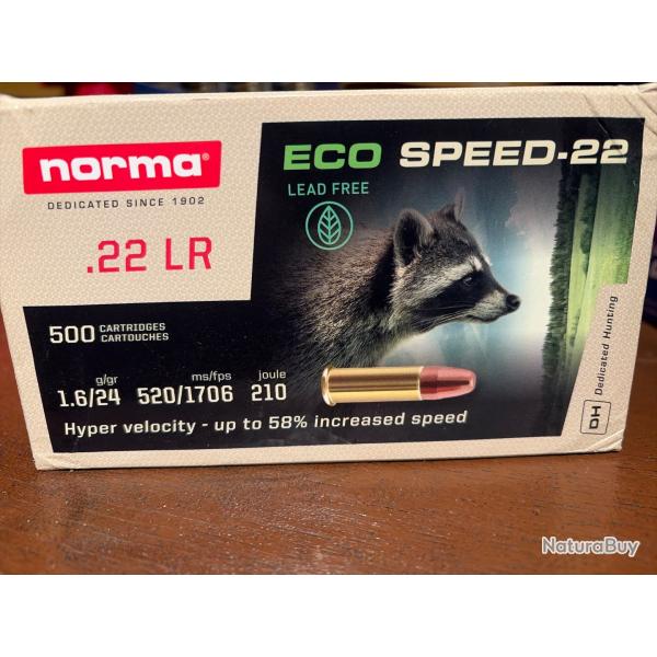 500 balles 22 lr norma speed eco