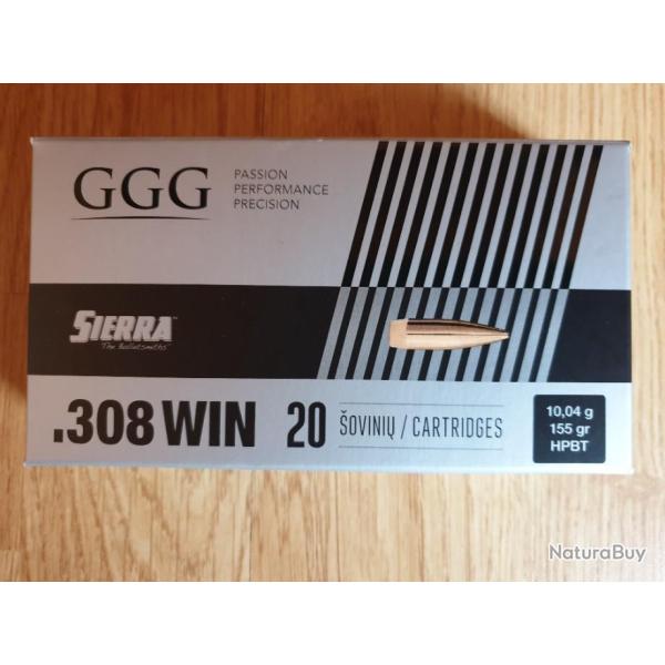 .308 GGG hpbt match 155gr - boite 20