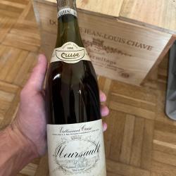 Meursault 1968 Cruse -Bourgogne Blanc Ancien -Vin Rare vantage
