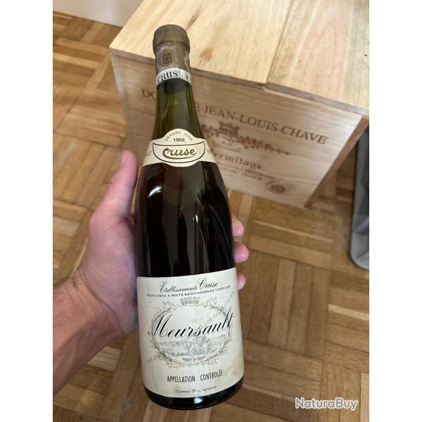 Meursault 1968 Cruse -Bourgogne Blanc Ancien -Vin Rare vantage
