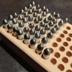 12 cartouches papier ogivale calibre 44/451 avec 1,4g de pnf2 plus amorce RWS 1075