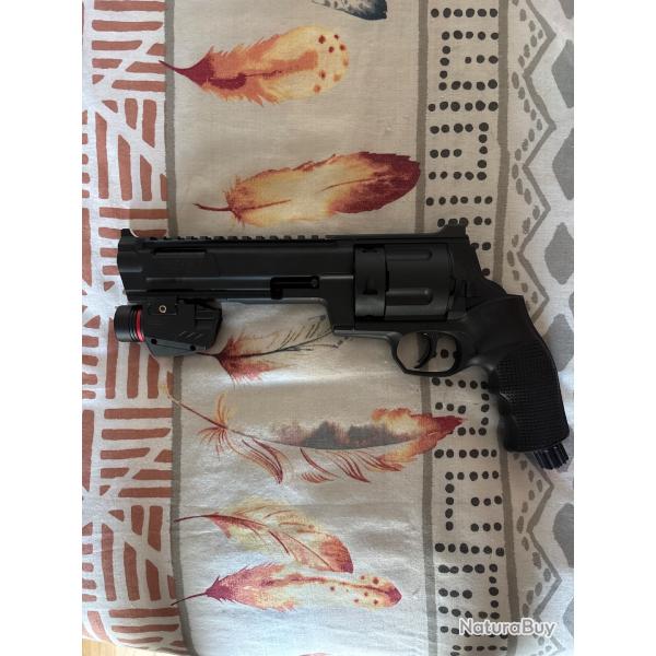 Pack Revolver Umarex T4E TR68 Gen 2 X-TREME Laser (19 Joules) + balles caoutchouc + cartouches CO2