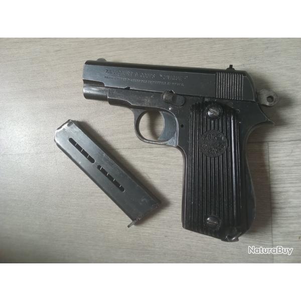 PISTOLET UNIQUE MODELE 17 cal 7.65mm/ 32 A.C.P