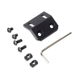 Support Picatinny R&eacute;glable Aluminium 20 mm Multi-Position Accessoire Tactique Airsoft Noir