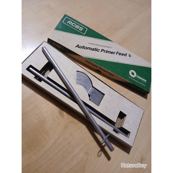 Amorceur rcbs automatique pour presses RS RC JR. Neuf. Automatic Primer Feed. Pas lee lyman. Boite