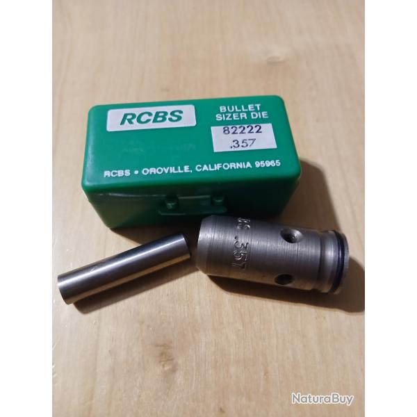 Recalibreur rcbs pour ogives 357 magnum. Neuf. Jamais servi. Bullet sizer die. Pas lee lyman