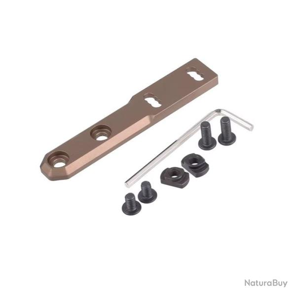 Rail Adaptateur MLOK 20 mm Compact Airsoft Extension Fixation Accessoire D�sert