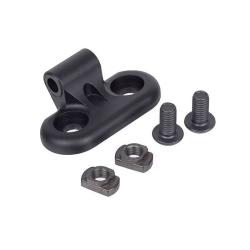 Support Lampe Cylindrique Fixation Rail 20 mm MLOK Airsoft Maintien Renforc&eacute; Noir