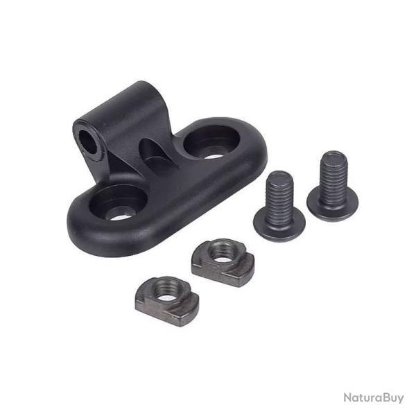 Support Lampe Cylindrique Fixation Rail 20 mm MLOK Airsoft Maintien Renforc� Noir