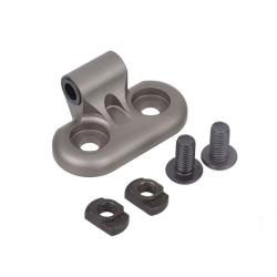 Support Lampe Cylindrique Fixation Rail 20 mm MLOK Airsoft Maintien Renforc&eacute; D&eacute;sert