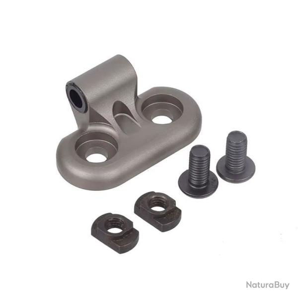 Support Lampe Cylindrique Fixation Rail 20 mm MLOK Airsoft Maintien Renforc� D�sert