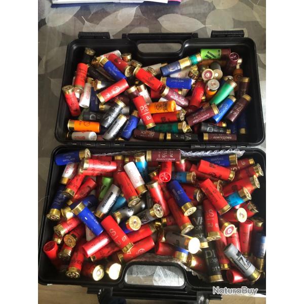 + 8kg de cartouche   chasse,baltrap, cal 12,  toute  marque plombs de 7,5    24g;28g,32g port offert