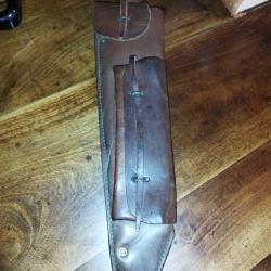 &Eacute;tui cuir scie pionnier Fran&ccedil;ais WW2