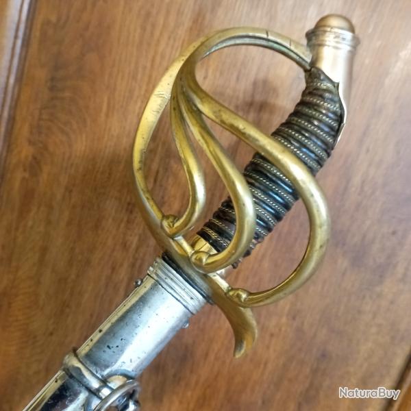 Rare sabre d'officier de cuirassier Prussien Mle 1889