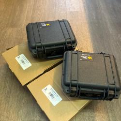 Lot 2 boites mallettes valise peli pelicase 1200 &eacute;tanche made in usa