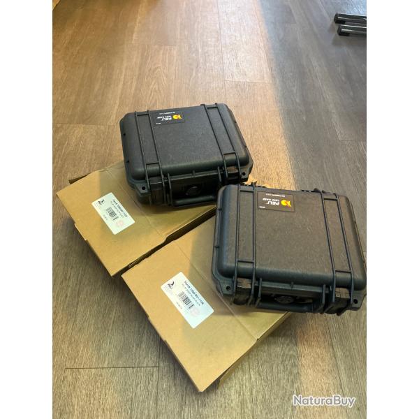 Lot 2 boites mallettes valise peli pelicase 1200 �tanche made in usa
