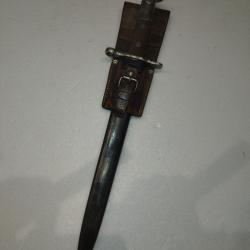 Ba&iuml;onnette SUISSE dat&eacute;e 1942 compl&egrave;te