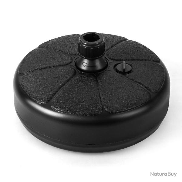 Base de parasol ext�rieure 37 x 19 cm capacit� de 9,5 L d'eau stockable transport facile en HDPE no